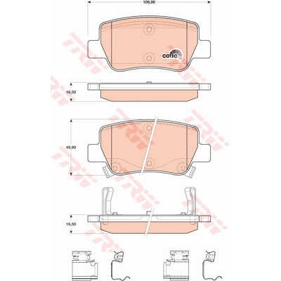 Слика на Плочки TRW COTEC GDB4175