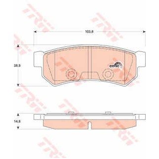 Слика на Плочки TRW COTEC GDB4178