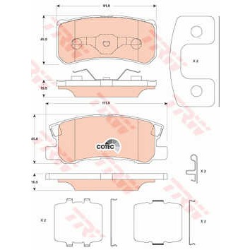 Слика на Плочки TRW COTEC GDB4600