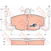 Слика 1 на плочки TRW COTEC GDB807