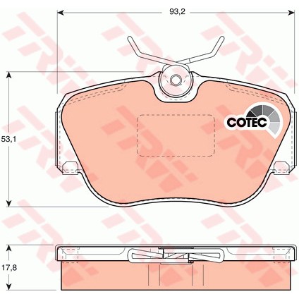 Слика на Плочки TRW COTEC GDB817