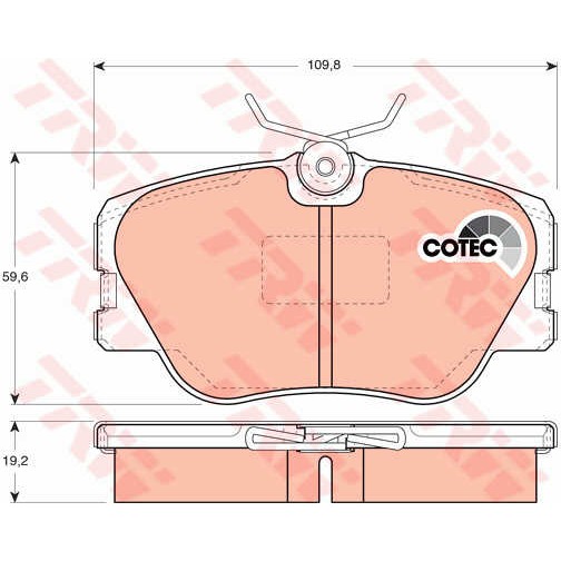 Слика на Плочки TRW COTEC GDB818