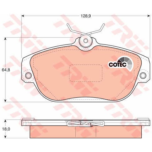 Слика на плочки TRW COTEC GDB837 за Volvo 940 Estate (945) 2.0 GL - 140 коњи бензин