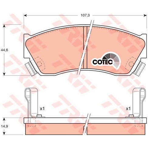 Слика на Плочки TRW COTEC GDB883