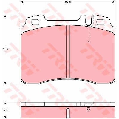 Слика на плочки TRW COTEC GDB962 за Mercedes E-class Saloon (w124) E 420 (124.034) - 279 коњи бензин