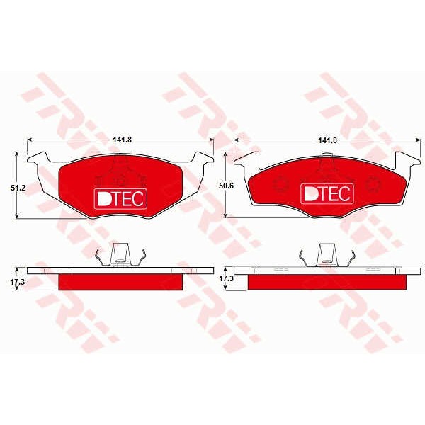 Слика на Плочки TRW DTEC COTEC GDB1274DTE