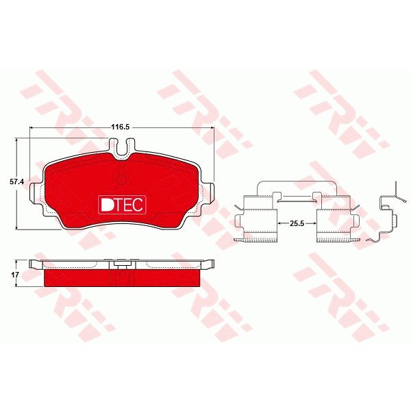 Слика на Плочки TRW DTEC COTEC GDB1293DTE