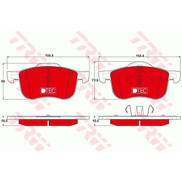 Слика на Плочки TRW DTEC COTEC GDB1388DTE