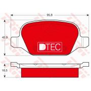 Слика 1 на плочки TRW DTEC COTEC GDB1396DTE