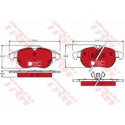 Слика 1 на плочки TRW DTEC COTEC GDB1613DTE