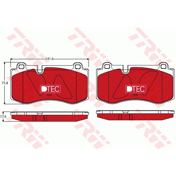 Слика на Плочки TRW DTEC COTEC GDB1733DTE