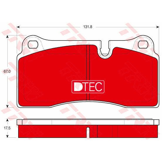 Слика на Плочки TRW DTEC COTEC GDB1816DTE