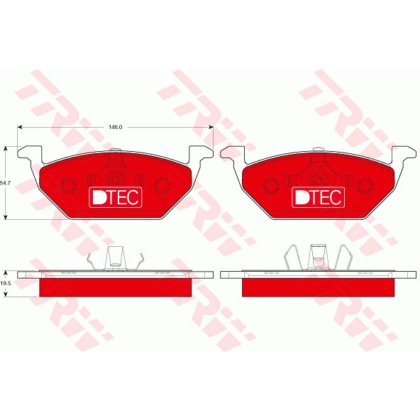 Слика на Плочки TRW DTEC COTEC GDB1984DTE