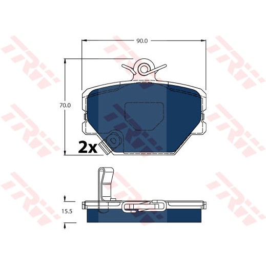 Слика на Плочки TRW ELECTRIC BLUE GDB1365BTE