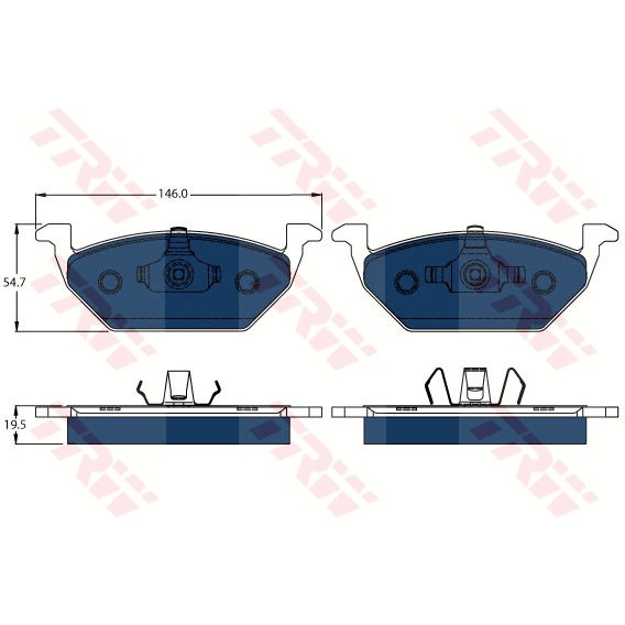 Слика на Плочки TRW ELECTRIC BLUE GDB1984BTE