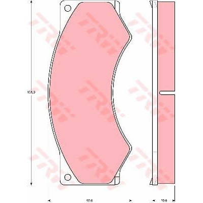 Слика на плочки TRW PROEQUIP GDB5053 за камион DAF 45 FA 45.150 C09 - 147 коњи дизел