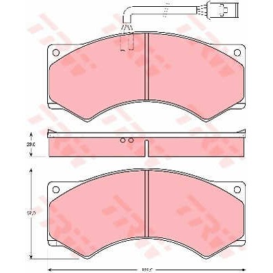 Слика на плочки TRW PROEQUIP GDB5054 за камион DAF 45 FA 45.150 C09 - 147 коњи дизел