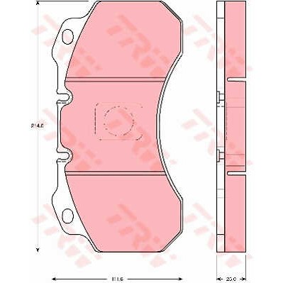 Слика на Плочки TRW PROEQUIP GDB5071