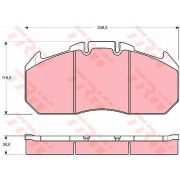 Слика 1 на плочки TRW PROEQUIP GDB5086