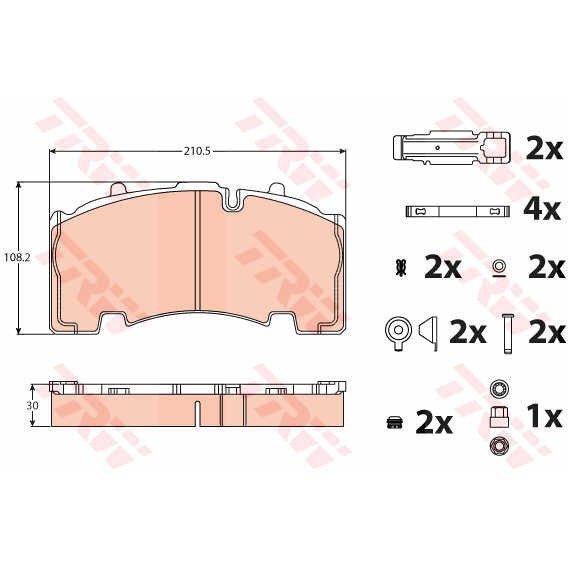 Слика на Плочки TRW PROEQUIP GDB5093