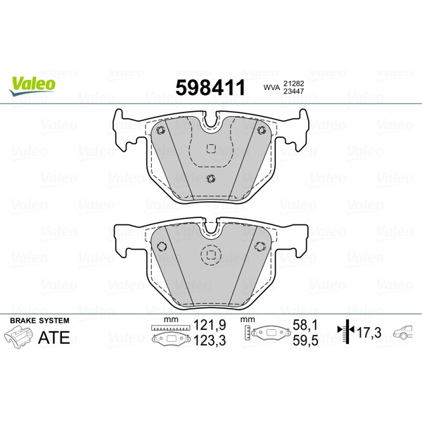 Слика на Плочки VALEO 598411