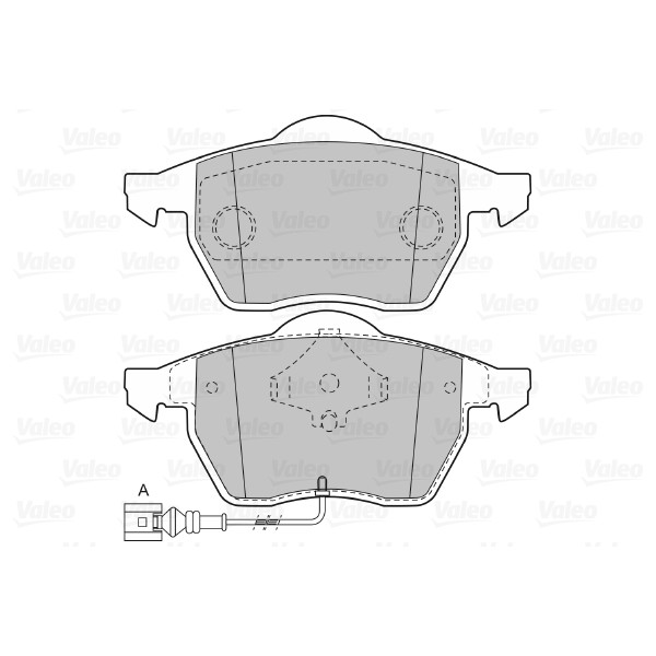 Слика на плочки VALEO 598481 за Volvo S70 Saloon (P80) 2.0 Turbo - 226 коњи бензин