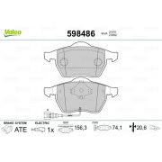 Слика 1 на плочки VALEO 598486