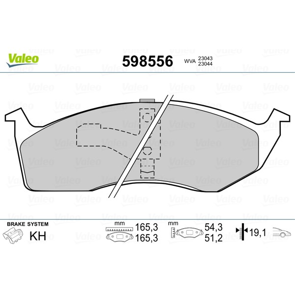 Слика на Плочки VALEO 598556