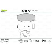 Слика 1 на плочки VALEO 598570