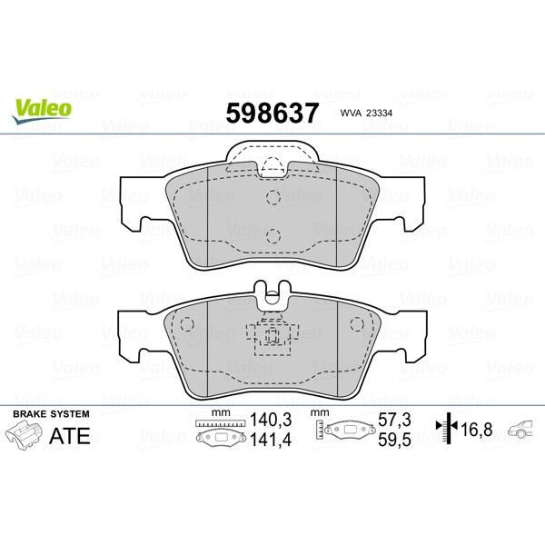 Слика на Плочки VALEO 598637