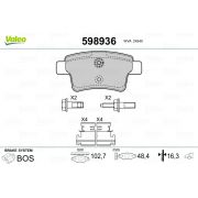 Слика 1 на плочки VALEO 598936