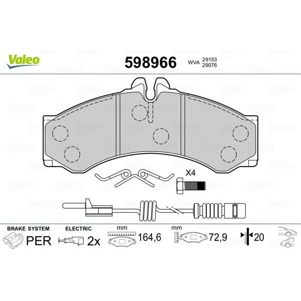 Слика на Плочки VALEO 598966