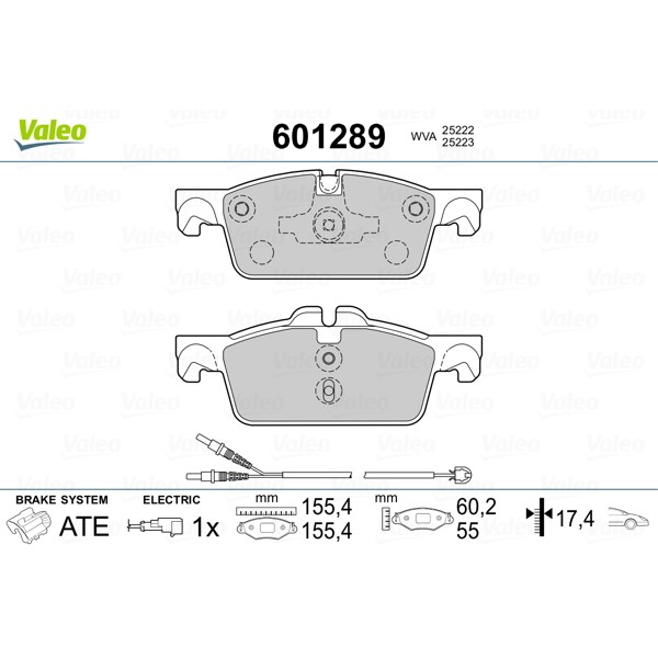 Слика на Плочки VALEO 601289