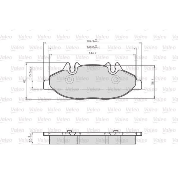 Слика на Плочки VALEO 872007