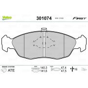 Слика 1 на плочки VALEO FIRST 301074