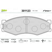 Слика 1 на плочки VALEO FIRST 301123