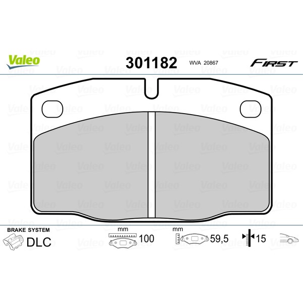 Слика на Плочки VALEO FIRST 301182