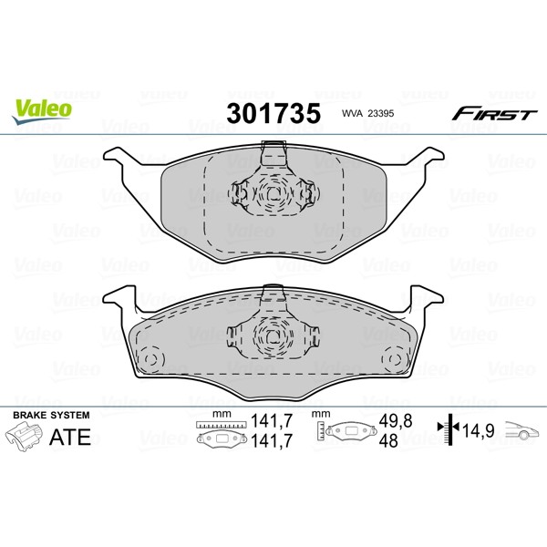 Слика на Плочки VALEO FIRST 301735