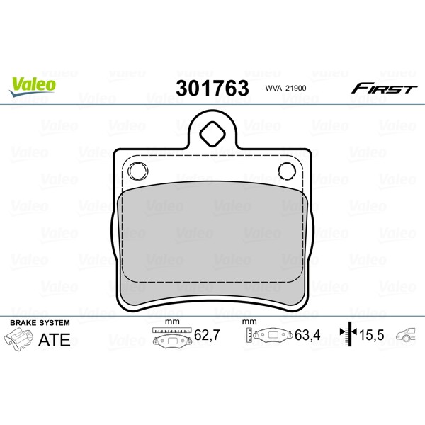 Слика на Плочки VALEO FIRST 301763