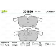 Слика 1 на плочки VALEO FIRST 301860