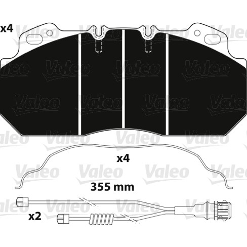 Слика на плочки VALEO OPTIPACK 882217 за камион Renault Magnum AE 390.19T - 390 коњи дизел