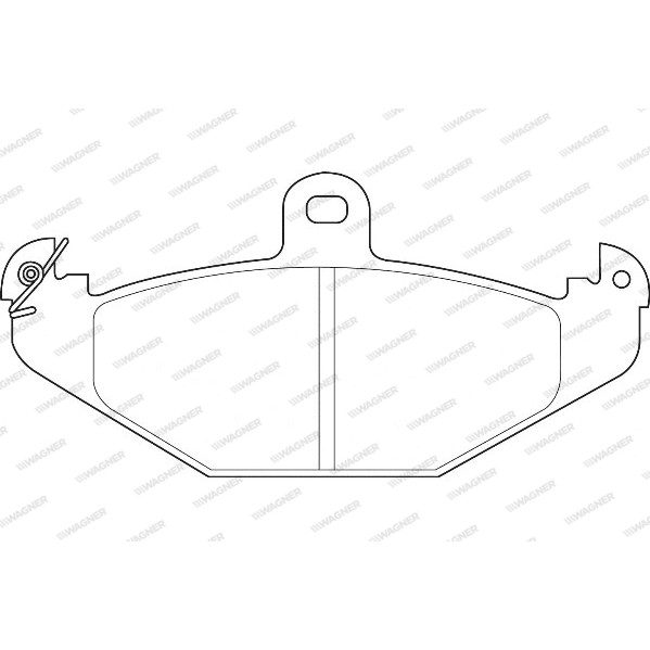 Слика на плочки WAGNER WBP20410A за Renault 21 Savanna 2.1 D (K/S48V, K/S48O) - 72 коњи дизел