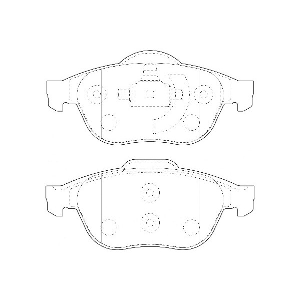 Слика на плочки WAGNER WBP23245A за Renault Laguna 2 Grandtour (KG0-1) 1.6 Bifuel - 107 коњи Бензин/Автогаз (LPG)