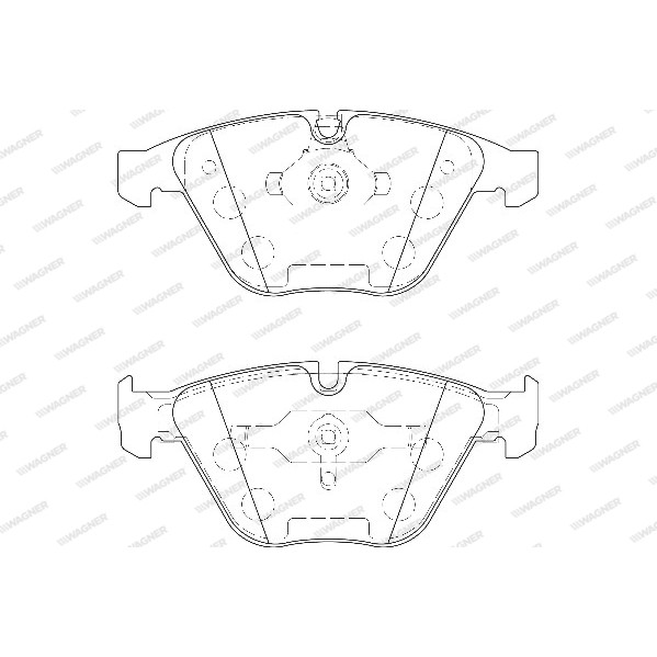 Слика на плочки WAGNER WBP24161A за BMW 3 Touring E91 335 xi - 306 коњи бензин