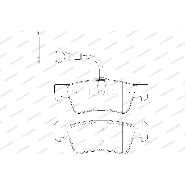 Слика на плочки WAGNER WBP24368A за VW Multivan 5 1.9 TDI - 84 коњи дизел