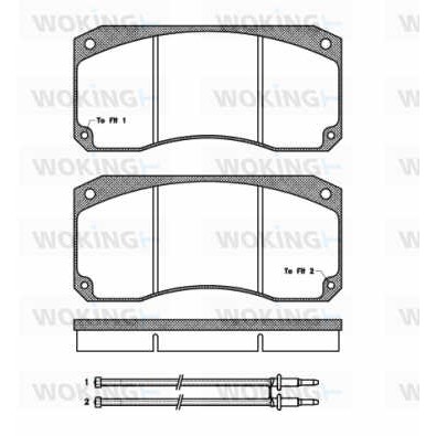 Слика на плочки WOKING JSA 2463.40 за камион Renault R 420.17/T - 411 коњи дизел