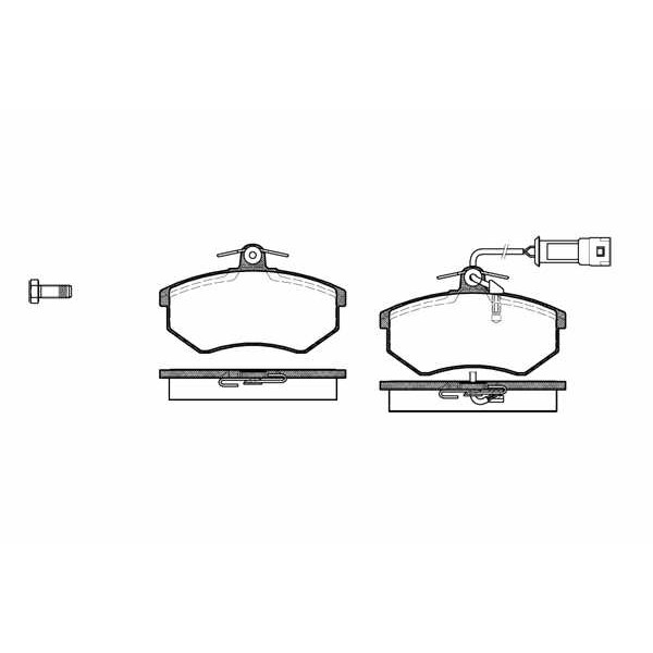 Слика на плочки WOKING P0343.02 за Audi 80 Sedan (89, 89Q, 8A, B3) 2.0 E - 113 коњи бензин