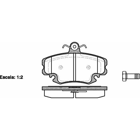 Слика на плочки WOKING P0413.20 за Renault Clio 2 1.2 16V (BB05, BB0W, BB11, BB27, BB2T, BB2U, BB2V, CB05...) - 75 коњи бензин