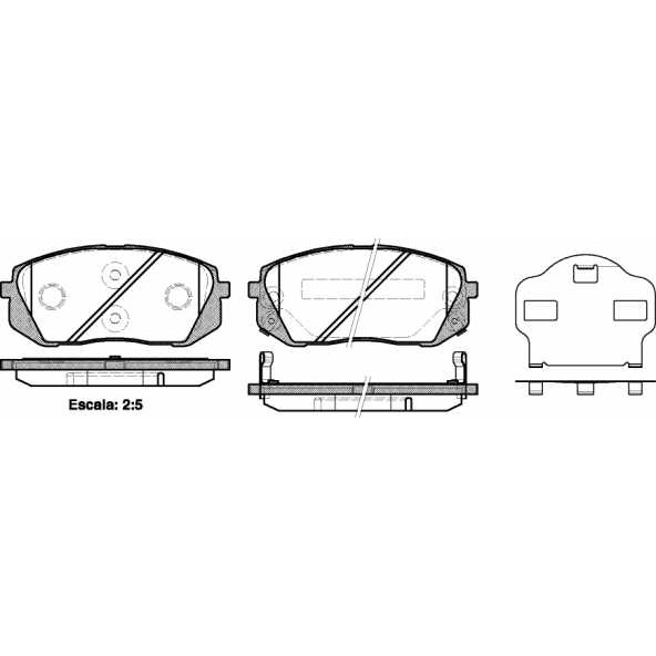 Слика на плочки WOKING P12023.02 за Hyundai i40 CW 1.6 GDI - 135 коњи бензин