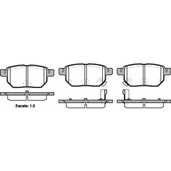 Слика на плочки WOKING P13863.02 за Toyota Urban Cruiser (NCP11) 1.33 - 101 коњи бензин